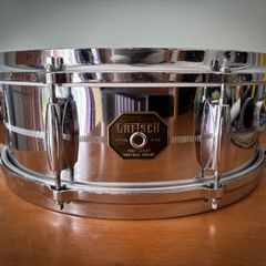 Gretsch 4160 Chrome Over Brass Snare Drum 14 x 5 1970s