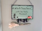 Halloween Decoration - Handmade Sign
