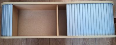Wall mounted DVD shelf
