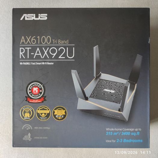 Asus RT-AX92U AX6100 Tri-Band Wi-Fi 6 Router