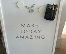 Magnetic notice board