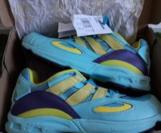 Adidas Torsion Originals LYCON 94 Aqua UK-8.5/EUR-42.2/3 EG8790 Clear Aqua/Light Aqua/Shock Yellow-2019