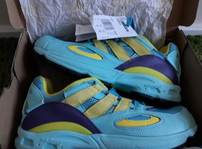 Adidas Torsion Originals LYCON 94 Aqua UK-8.5/EUR-42.2/3 EG8790 Clear Aqua/Light Aqua/Shock Yellow-2019