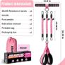 Upgraded Multifunction Pedal Resistance Band with Handle, 3 Tube Adjustable Resistance Bands for Abdomen, Waist, Arm, Core/ABS, Leg Workout - Sit Up Exercise Equipment for Women Image 5