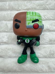 Funko POP! Television: Cyborg as Green Lantern #338 - Teen Titans Go! used Dirty Please see pictures