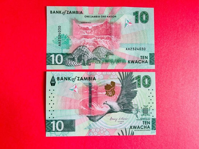 Zambia  10 Kwacha. 2024/25 . ( Uncirculated )