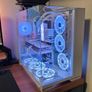 Custom Built Lian-Li White Artic Build RGB Desktop Gaming PC - Windows 11 Pro,Intel i7,3TB SSD,8GB GPU,64GB RAM,850 PSU, Corsair RGB Fans Image 2