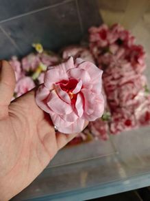 faux pink roses flowers silk