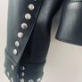 Faux women's black leather studded jacket Image 4