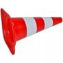 10 Reflective Traffic Cones Red and White 50 cm Image 3