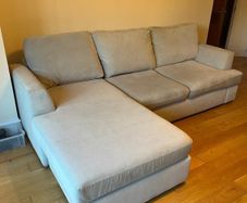 L Shape Couch in cream