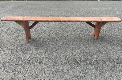 Traditional antique Irish painted Irish Forum Bench