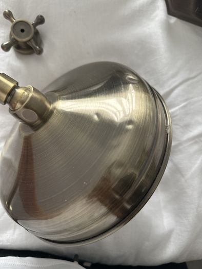 Chatsworth 1928 Antique Brass Traditional Shower with Concealed Valve + 8" Head