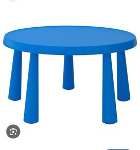 Childrens blue Ikea table