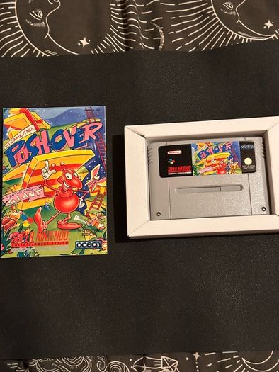Super Nintendo retro console + games Mario