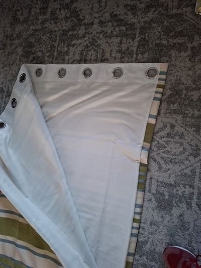 66 x 72 Green Blue and Cream Curtains