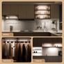 Under Cabinet Kitchen Lights Motion Sensor Dimmable 21cm 1500mAh 6500K LED Under Counter USB-C Rechargeable Wardrobe Sensor Indoor Night Lights for Kitchen Shelf Stairs Closet 2 Pack Image 7