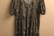 Zebra print dress/long top (size 14)