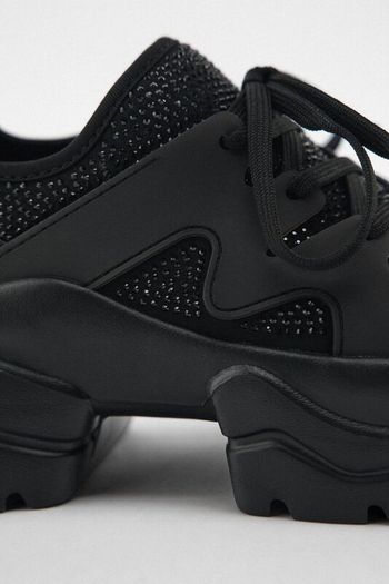 Zara Rhinestone Running Shoes