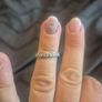 Sapphire Engagement ring and wedding band Image 5