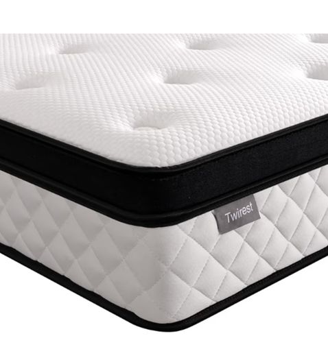 22CM Gel Memory Foam Pocket Sprung Mattresses with Breathable Soft Fabric for Cool Sleep, Mattresses Double for Pressure Relief, Medium Firm Mattress in a Box 135x190x22cm