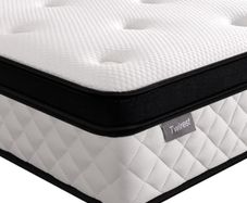 22CM Gel Memory Foam Pocket Sprung Mattresses with Breathable Soft Fabric for Cool Sleep, Mattresses Double for Pressure Relief, Medium Firm Mattress in a Box 135x190x22cm