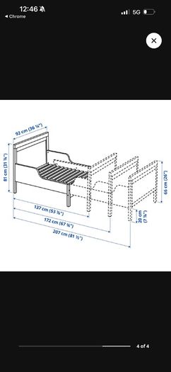 Sundvik ikea kids bed and mattress