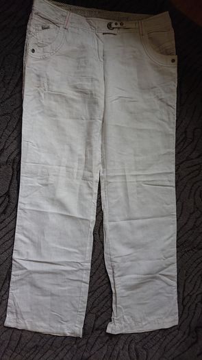 White Summer Trousers   Size 12