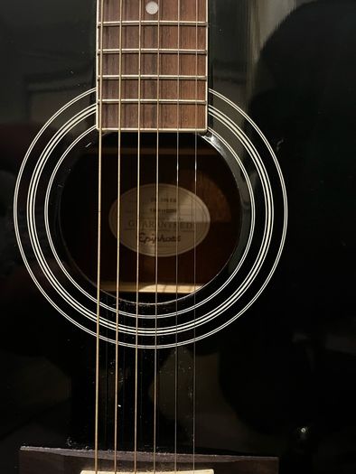 black guitar