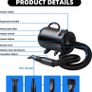Dog Hair Dryer, 2800W Pet Grooming Hair Dryer, Image 3