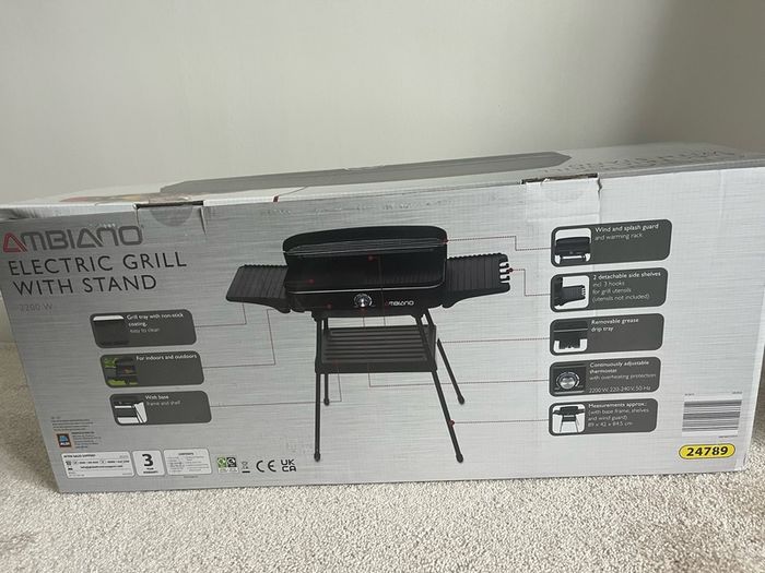 electric grill with stand (bbq)