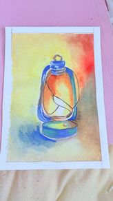 watercolor paiting - Lantern A5