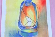 watercolor paiting - Lantern A5