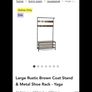 hall stand, coat rack with bench Image 5