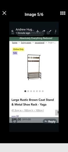 hall stand, coat rack with bench