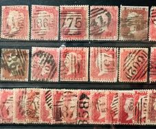 Great Britain 1841-1879 Queen Victoria 1d Penny red 29 stamps lot