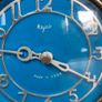 Vintage Majak Desk Clock Soviet Crystal Glass Clock USSR Mechanical Wind Up 1970s Not Working Parts Repair Image 5