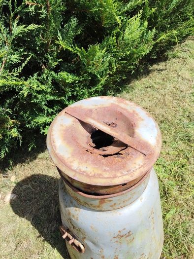 More Unusual Vintage Large Milk Churn Garden Feature  In Gorey