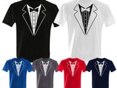 Tuxedo Suit Bow Tie Fancy Dress Stag Party Night T Shirt Tee Top Shirt Great Gift Present