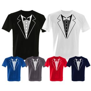 Tuxedo Suit Bow Tie Fancy Dress Stag Party Night T Shirt Tee Top Shirt Great Gift Present