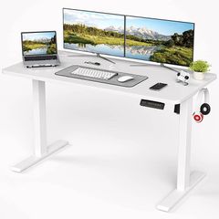 Electric Height Adjustable Standing Desk Sit Stand Desk with Whole Board for Home Working