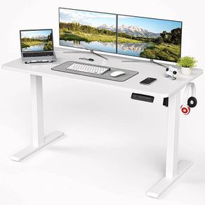 Electric Height Adjustable Standing Desk Sit Stand Desk with Whole Board for Home Working