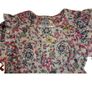 Beige/Navy  dress NANCY with flowers-long sleeves Image 3
