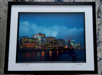 'Dublin Lights' fully framed photo