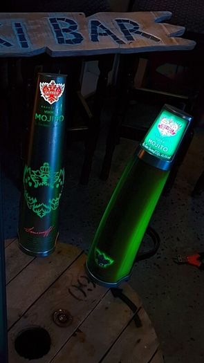 Smirnoff Mojito cocktail light up countermounts