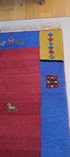 Huge Persian Gabbeh Rug Wool