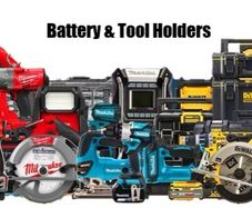 Battery and Tool Holders Bosch Festool Einhell Stihl Worx Milwaukee DeWalt Parkside Makita Ferrex Hilti Metabo Ryobi Wurth (Free postage bulk buy 3 or more)