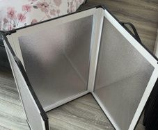 Half height shower doors