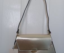 New Gold Metallic Shoulder Bag