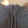 Blarney Country Heritage Irish Cable Knit Half Zip Jumper Grey Size S Image 4